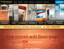Tablet Screenshot of flooringkingdom.com